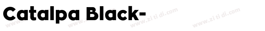 Catalpa Black字体转换